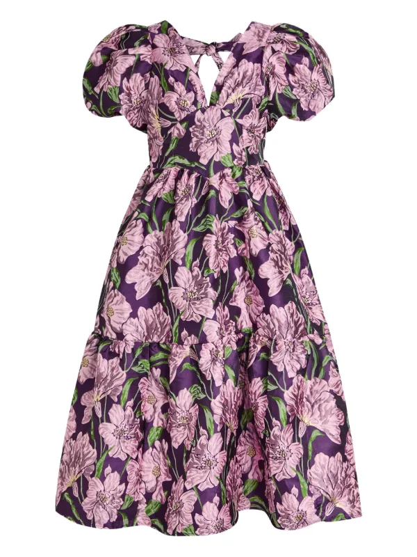 knee length dresses for ladies Palette Jacquard Midi Dress – Sister Jane main image 0