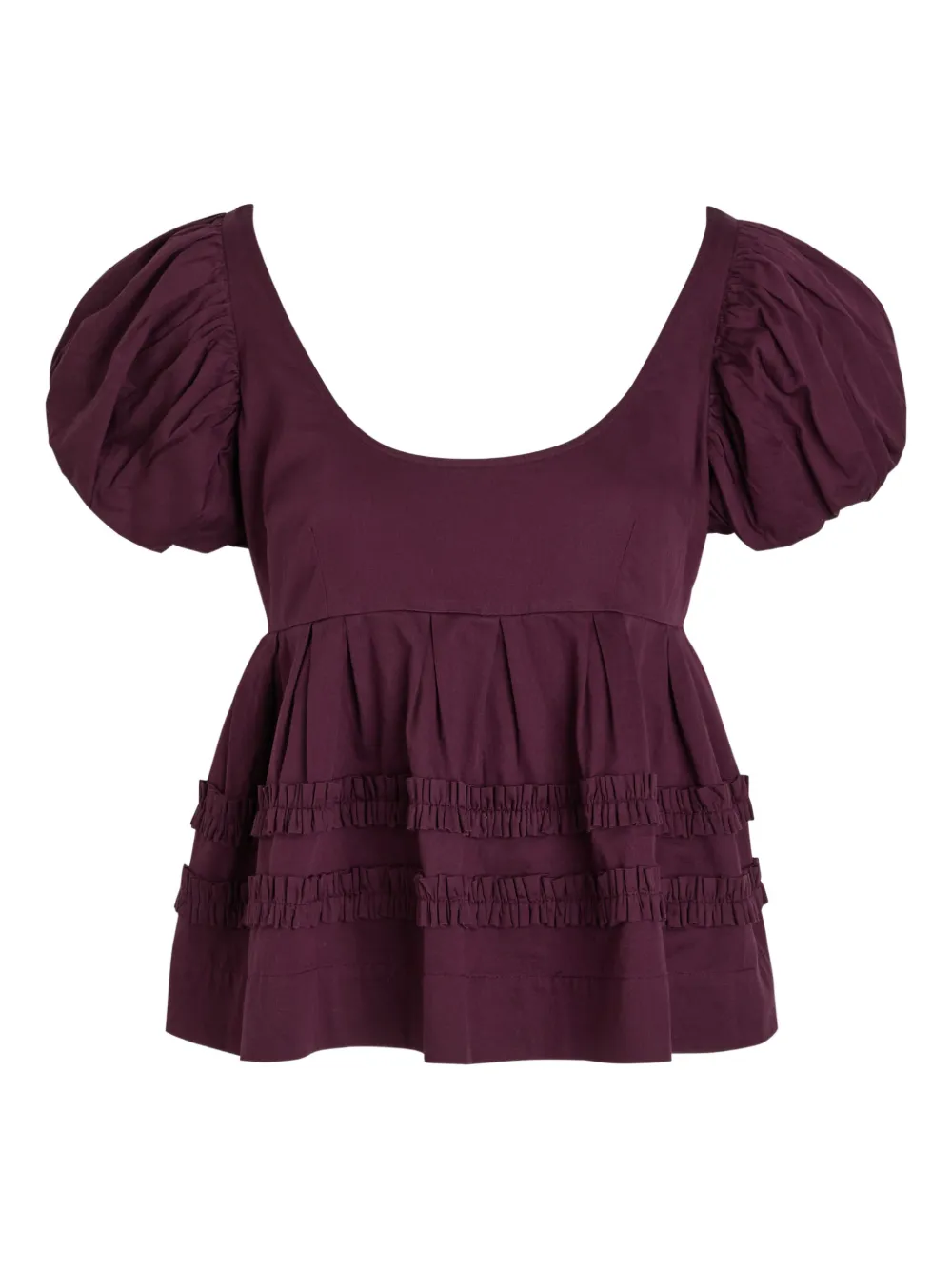 DAMSON MADDER Blusa con maniche a palloncino - Viola
