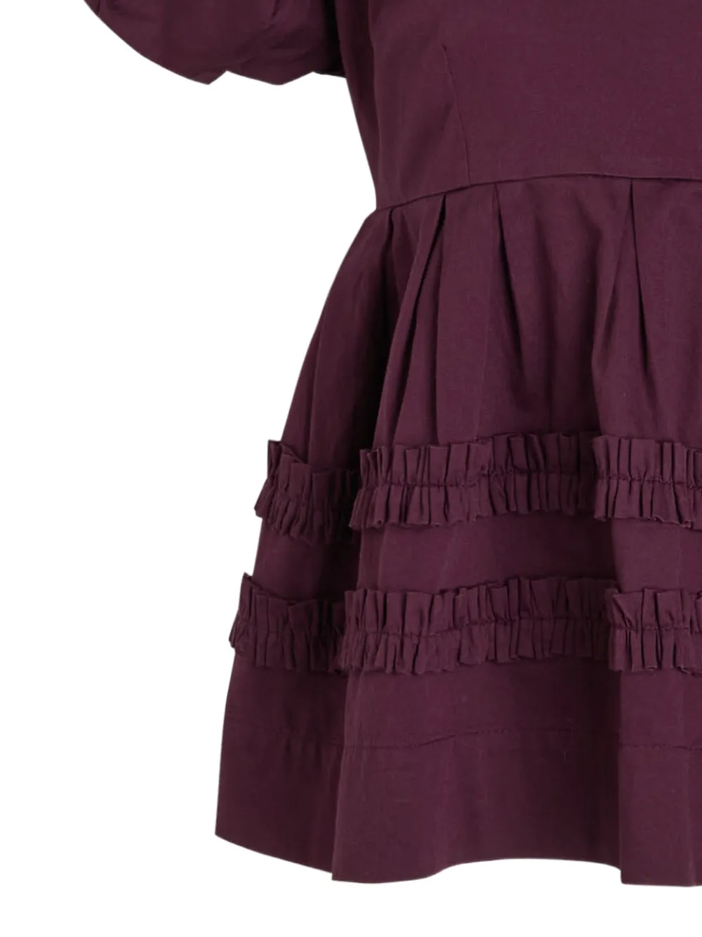 DAMSON MADDER Blouse met pofmouwen - Paars
