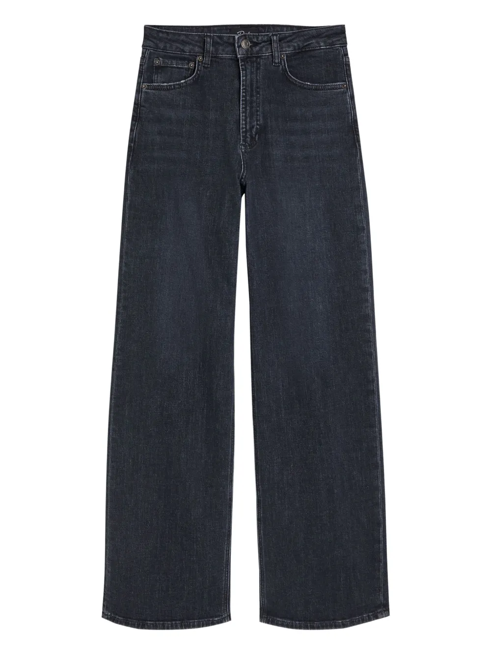 Rails Jeans Getty a gamba ampia - Nero