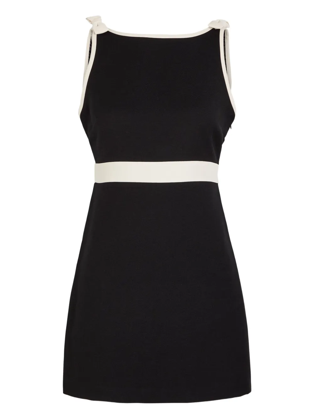 LoveShackFancy Abito corto Catrice con applicazione - Nero