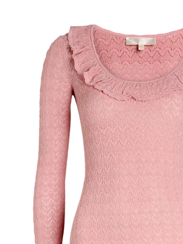 LoveShackFancy Tawnie Dress in Pink - size M