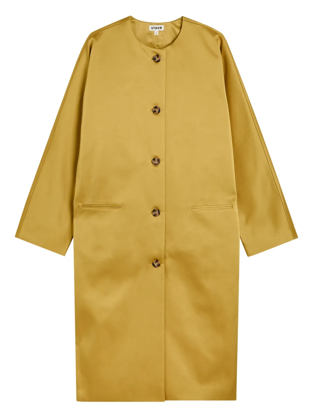 STAUD Liz buttoned coat | Yellow | Image 1