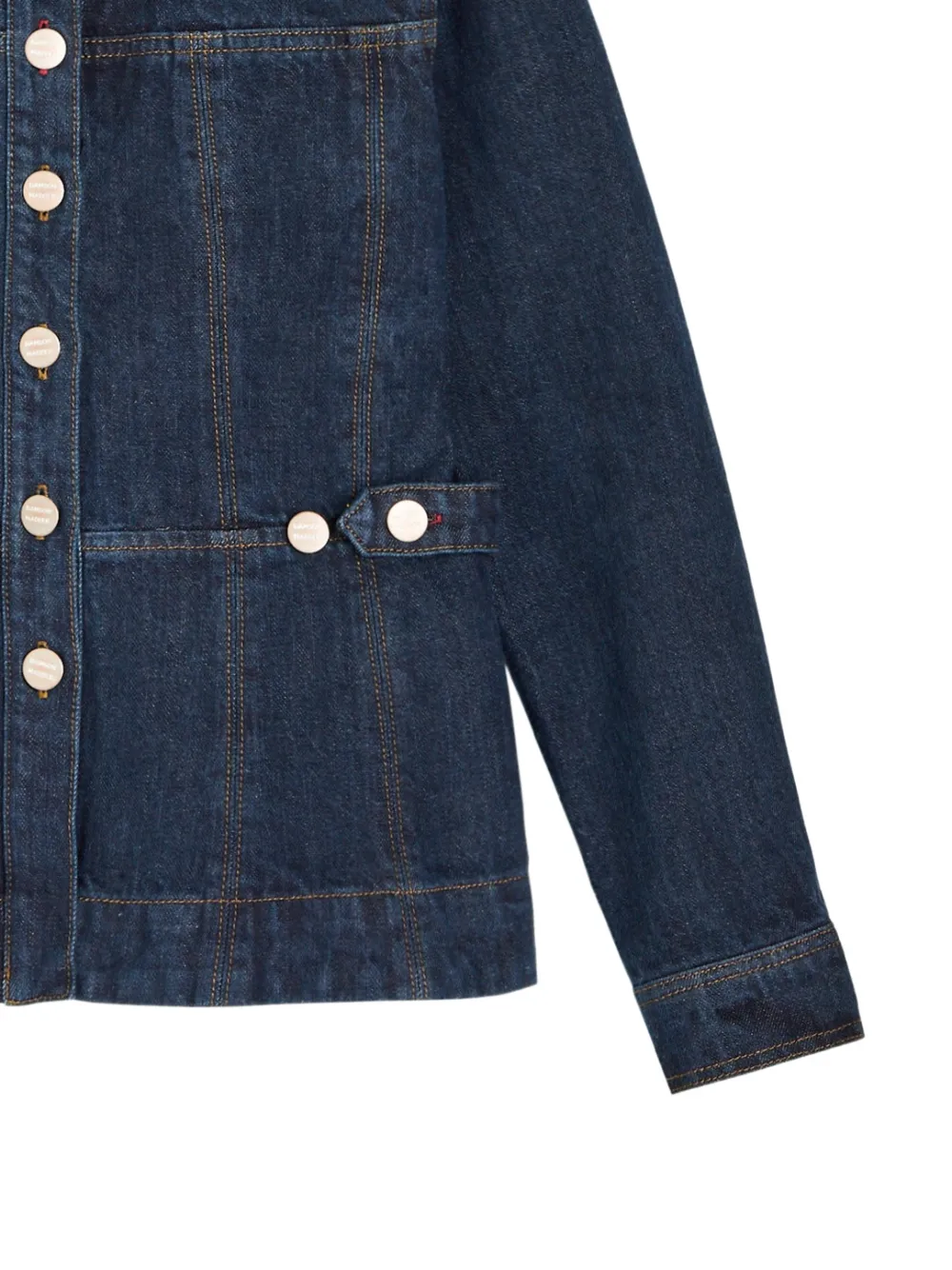  Damson Madder Button Raw Wash Shirt - Blue 