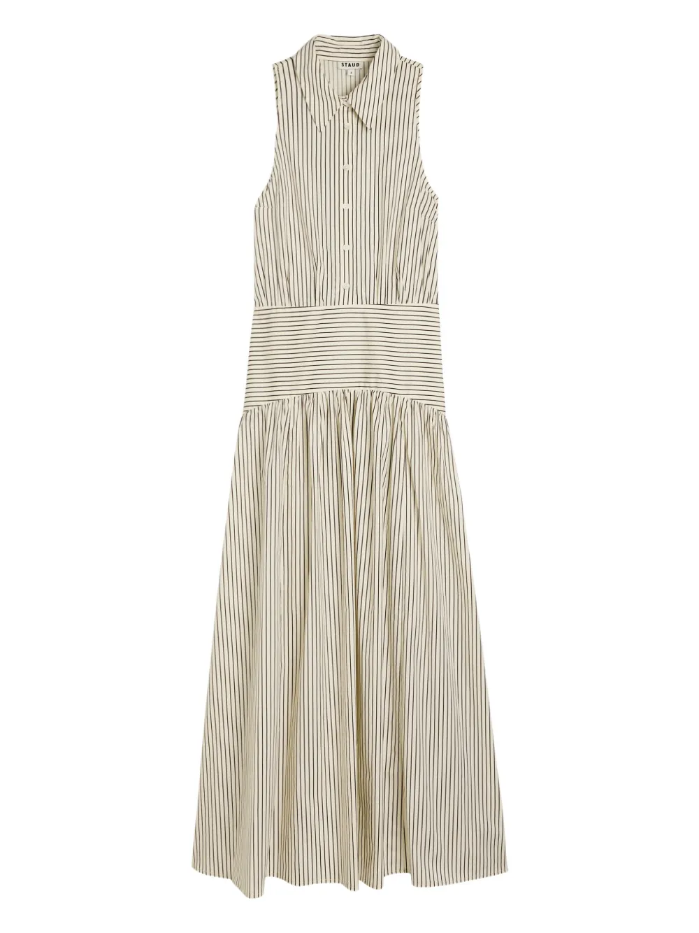 STAUD Abito Romy a righe - Toni neutri
