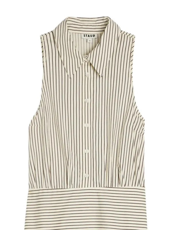 Staud Striped Romy Dress - Neutrals Staud Striped Romy Dress - Neutrals