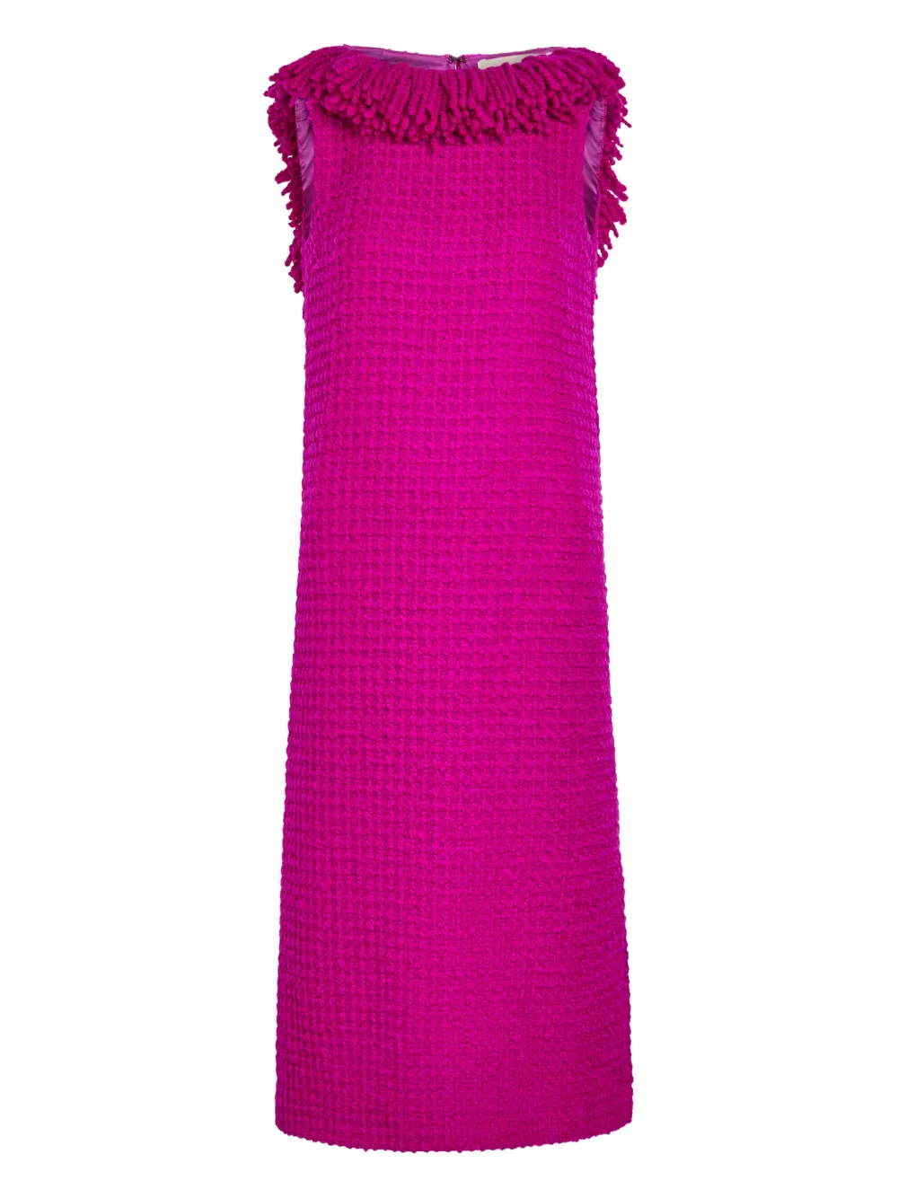 LIBEROWE Abito midi con frange - Rosa