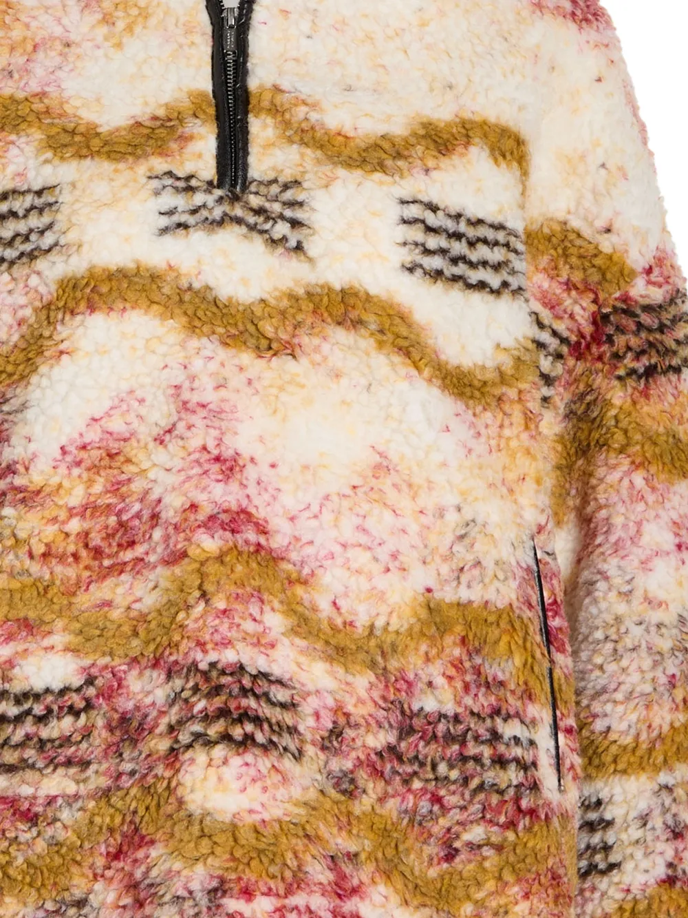  Marant étoile Marner Patterned Fleece Top - Neutrals 