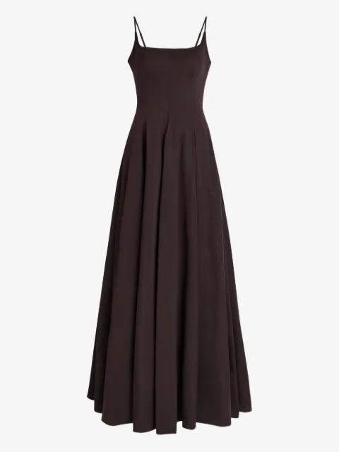 STAUD Joy square-neck flared maxi dress