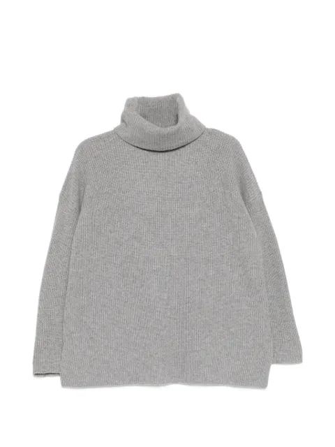 Eileen Fisher roll-neck ribbed sweater