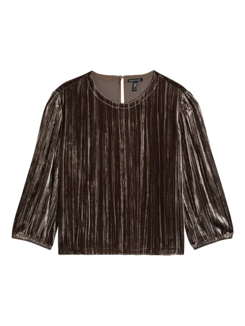 Eileen Fisher velvet round-neck top