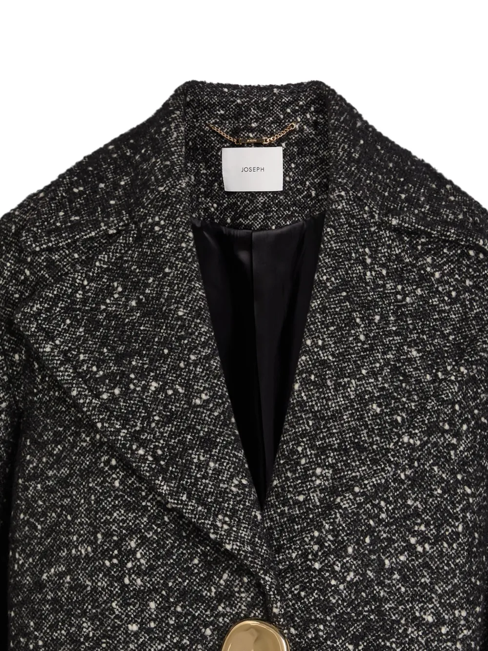  Joseph Agar Donegal Button Coat - Black 