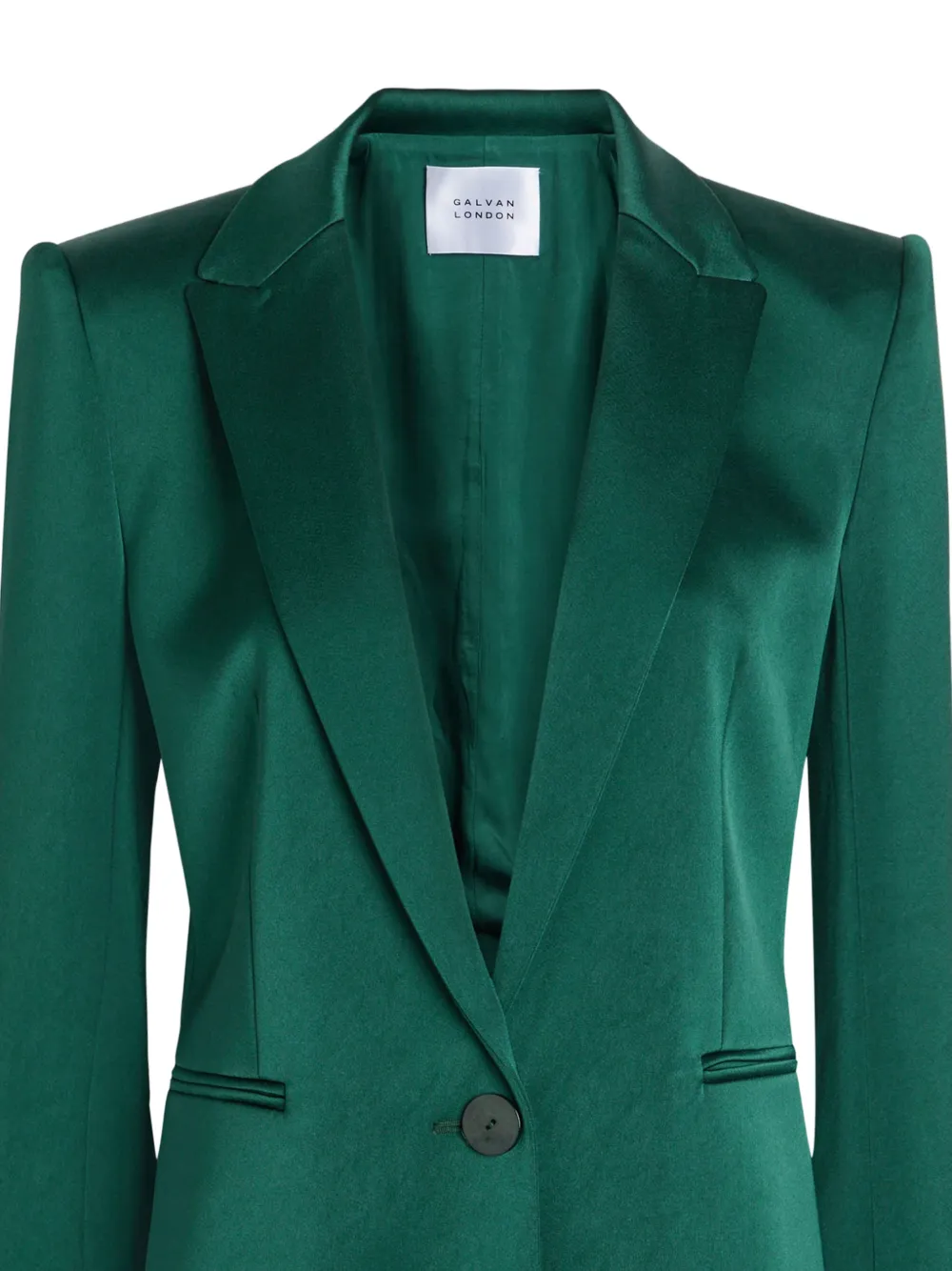  Galvan London Single-breasted Blazer - Green 