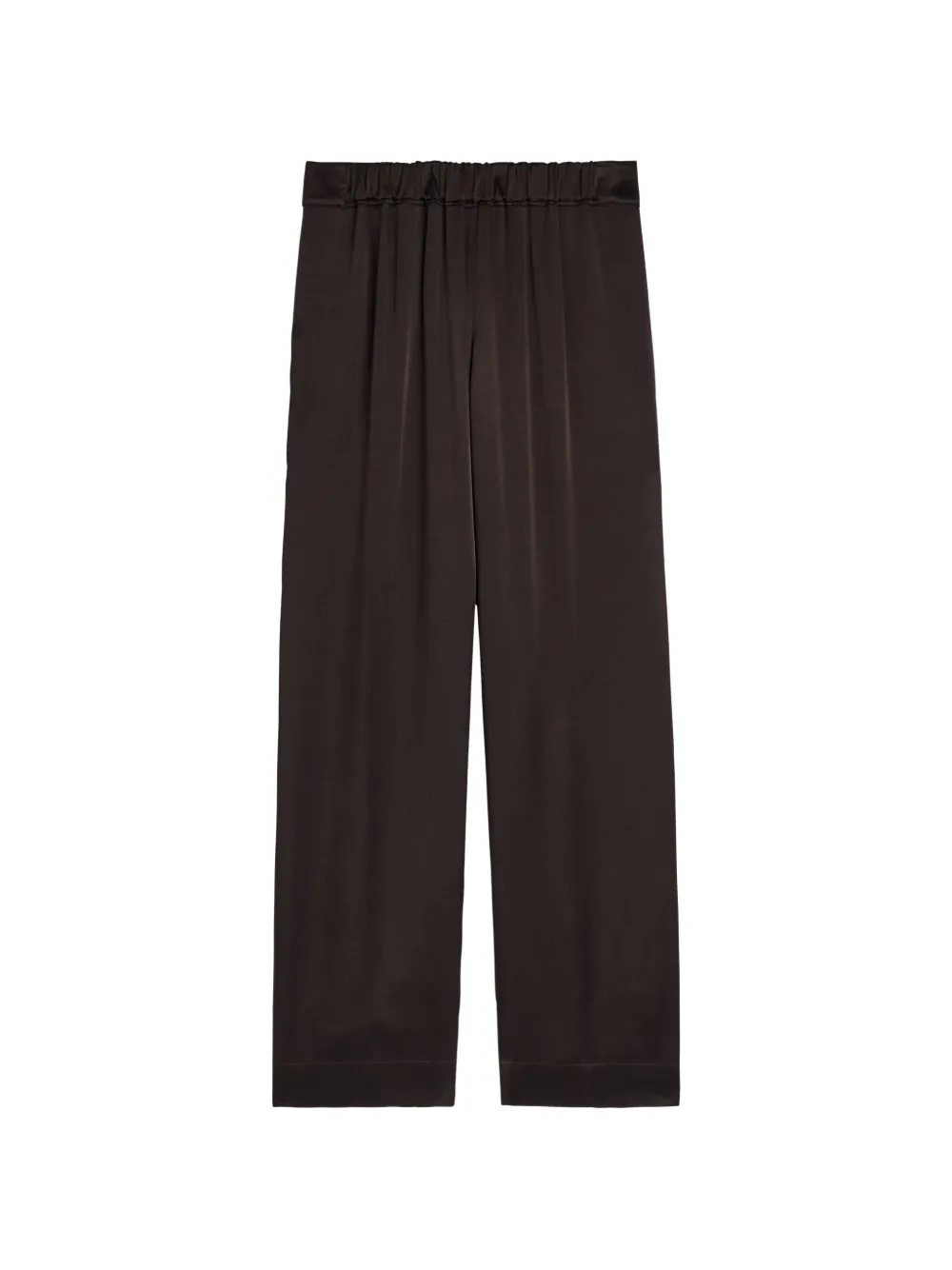 LIBEROWE elasticated wide-leg trousers - Marrone