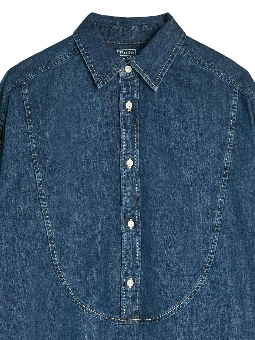 Polo Ralph Lauren long-sleeved denim shirt - Blauw