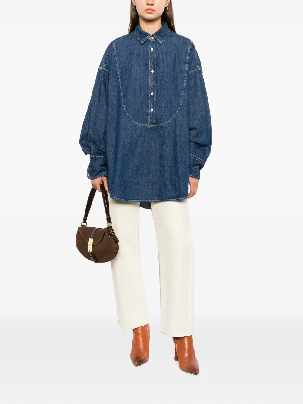 Polo Ralph Lauren Denim blouse Blauw