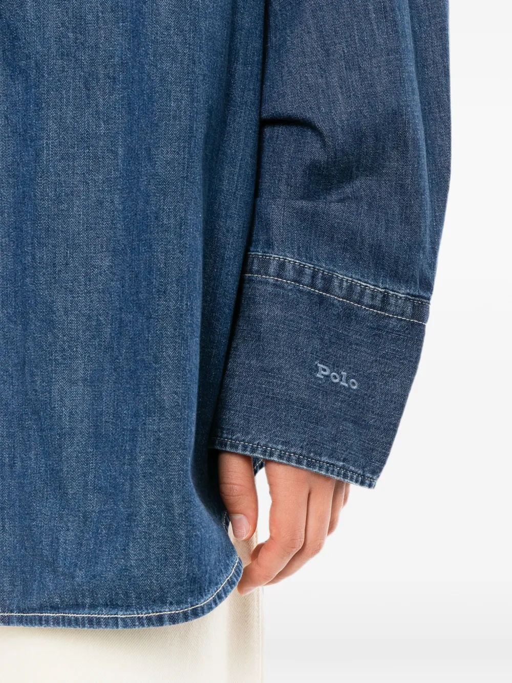 Polo Ralph Lauren Denim blouse Blauw