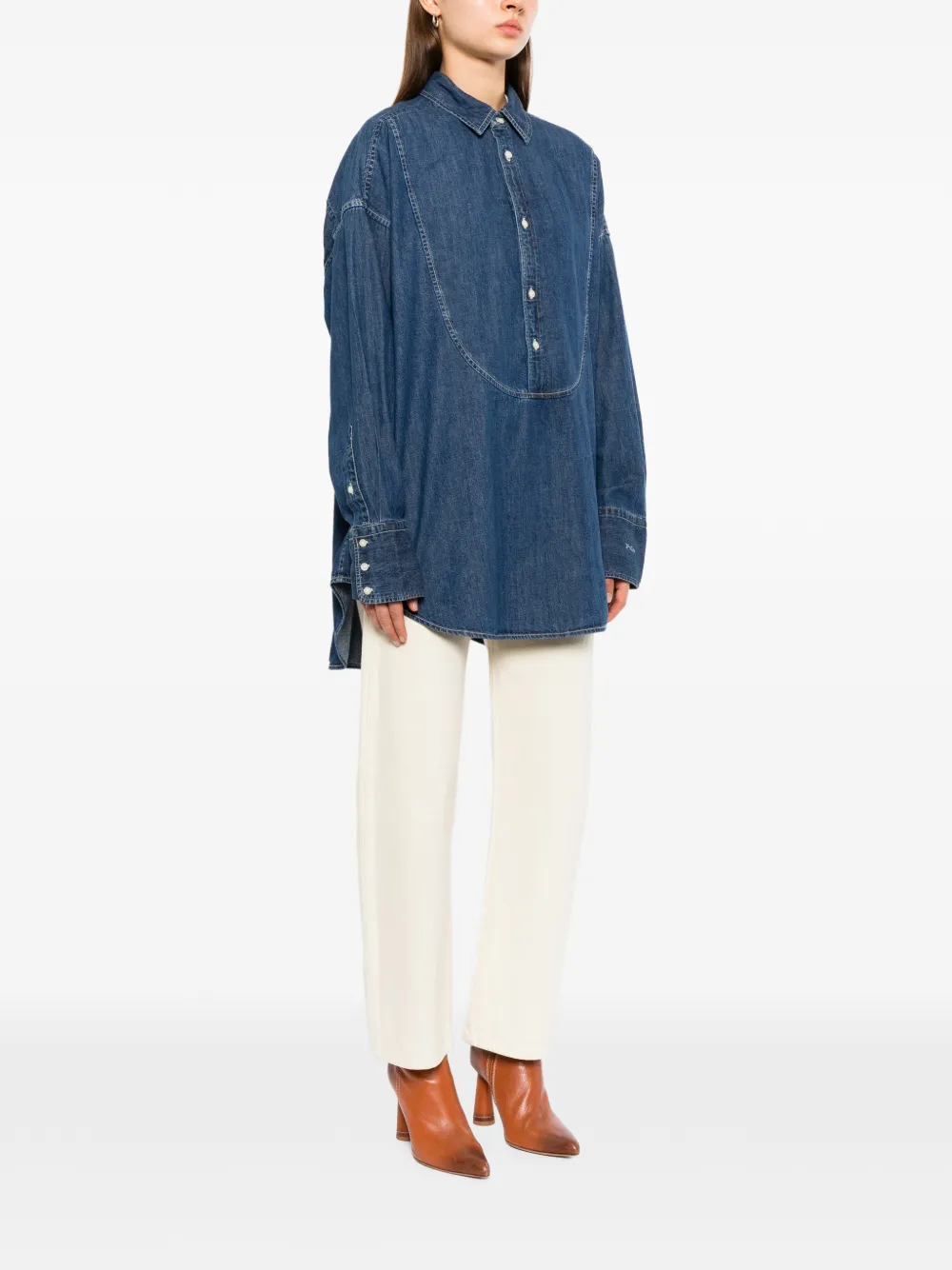 Polo Ralph Lauren Denim blouse Blauw