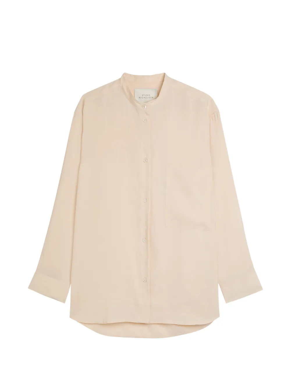 Studio Nicholson collarless shirt - Neutrals