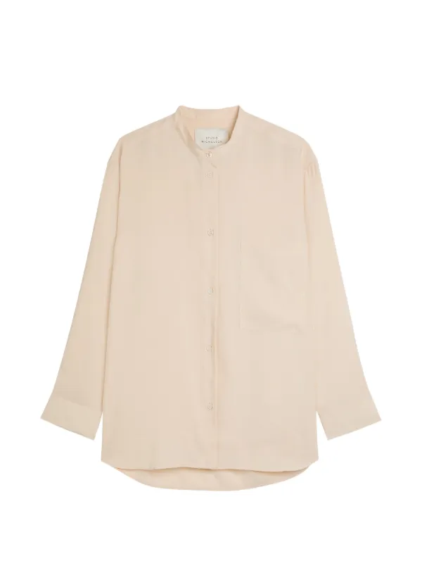 Studio Nicholson ノーカラー シャツ | ニュートラル | FARFETCH JP