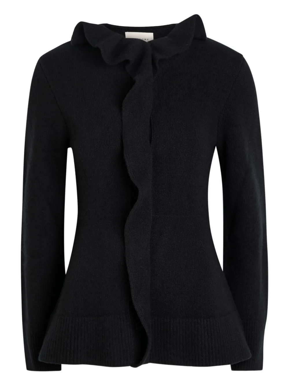 LIBEROWE Cardigan con ruches - Nero