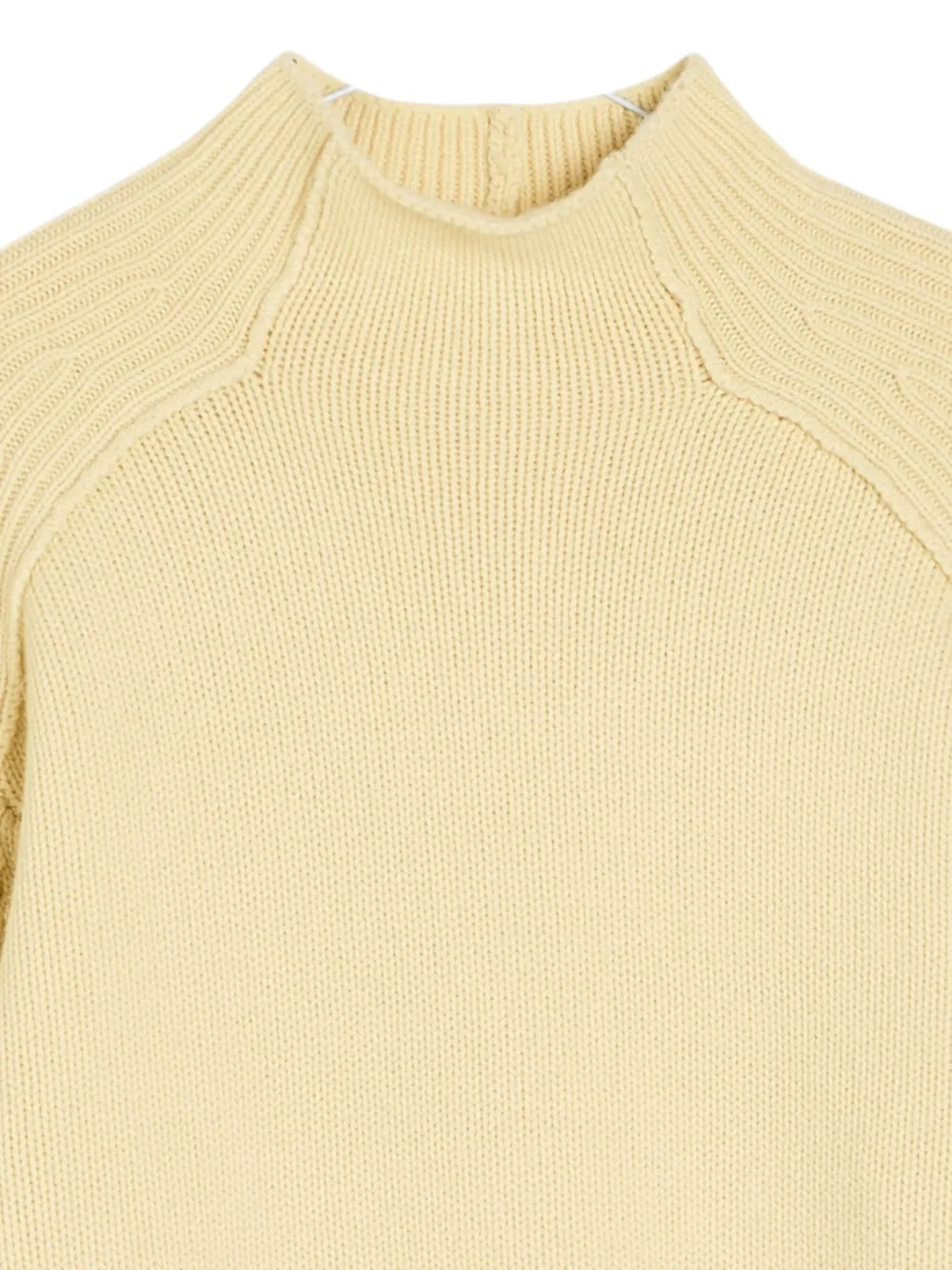  Maria Mcmanus Ribbed Funnel-neck Sweater - Yellow 