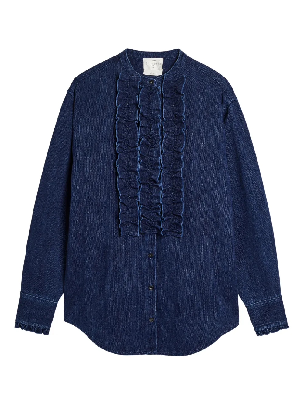 Forte Forte Camicia con ruches - Blu