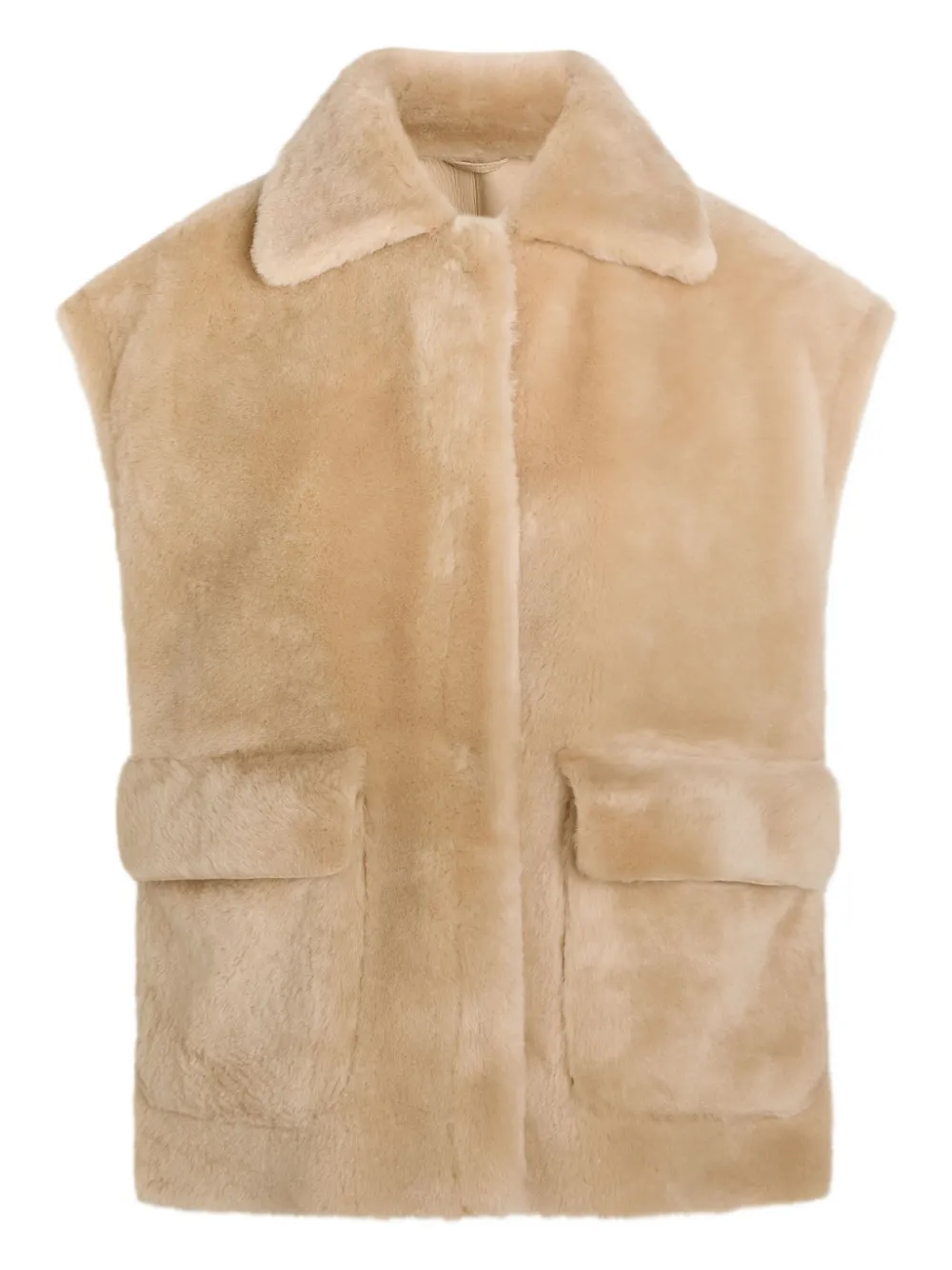 Arma Edha collared pocket gilet - Neutrals