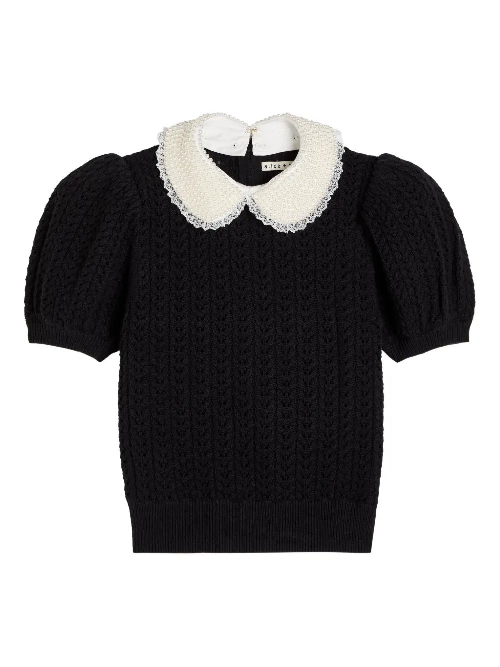 alice + olivia Blusa con decorazione - Nero