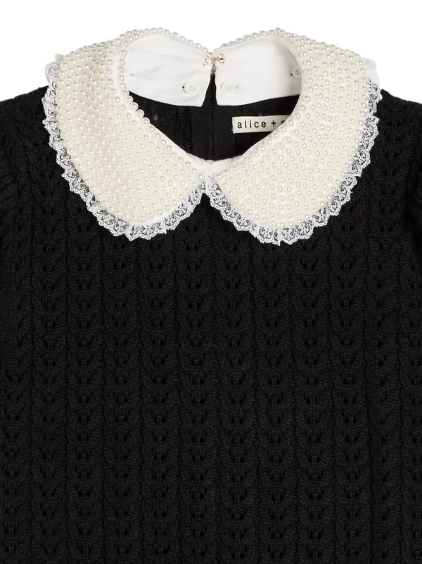 Alice + Olivia パフスリーブ ブラウス | ブラック | FARFETCH JP