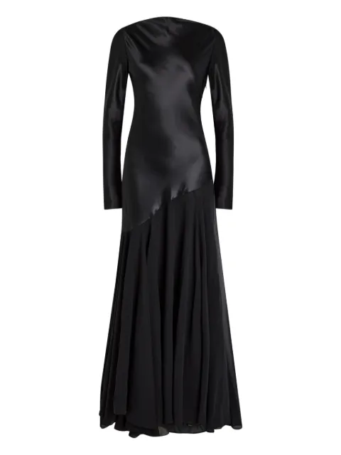TOVE Cordelia long-sleeve panelled maxi dress