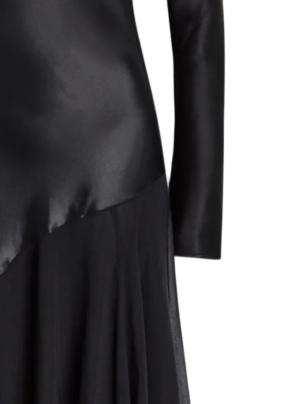 knee length dresses for ladies Cordelia Halter Neck Maxi Dress with Lace Waist Detail main image 1