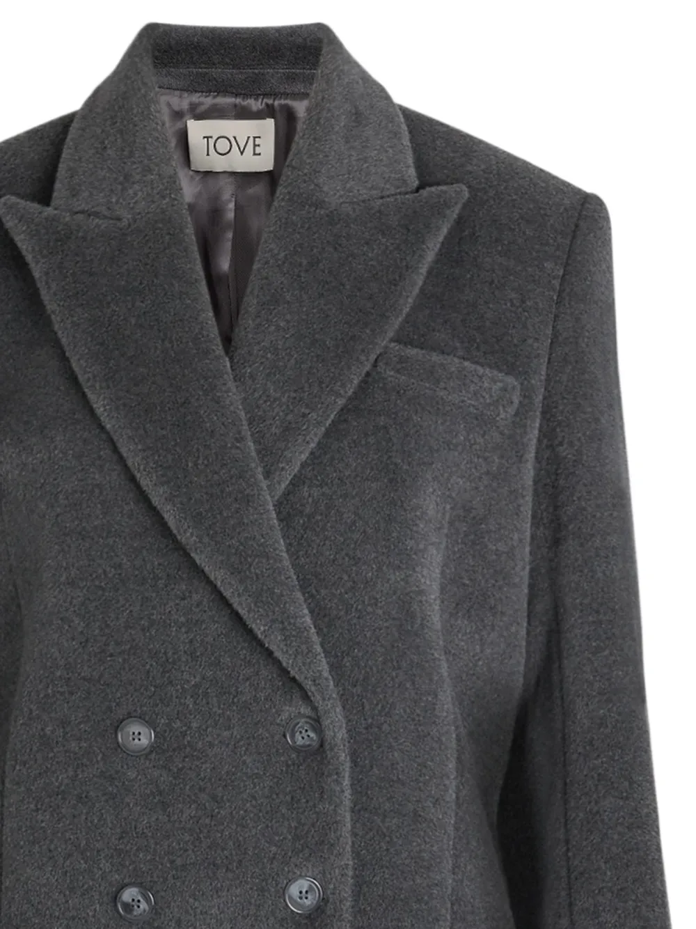  Tove Gilda Double-breasted Coat - Grey 
