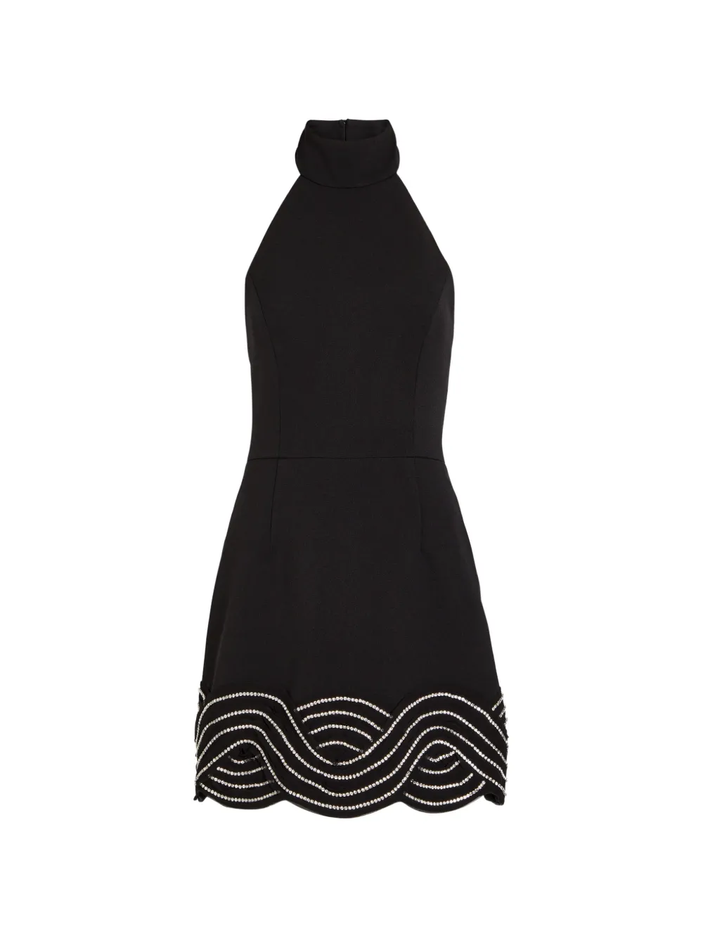 Rebecca Vallance Bellatrix embellished halterneck dress - Nero
