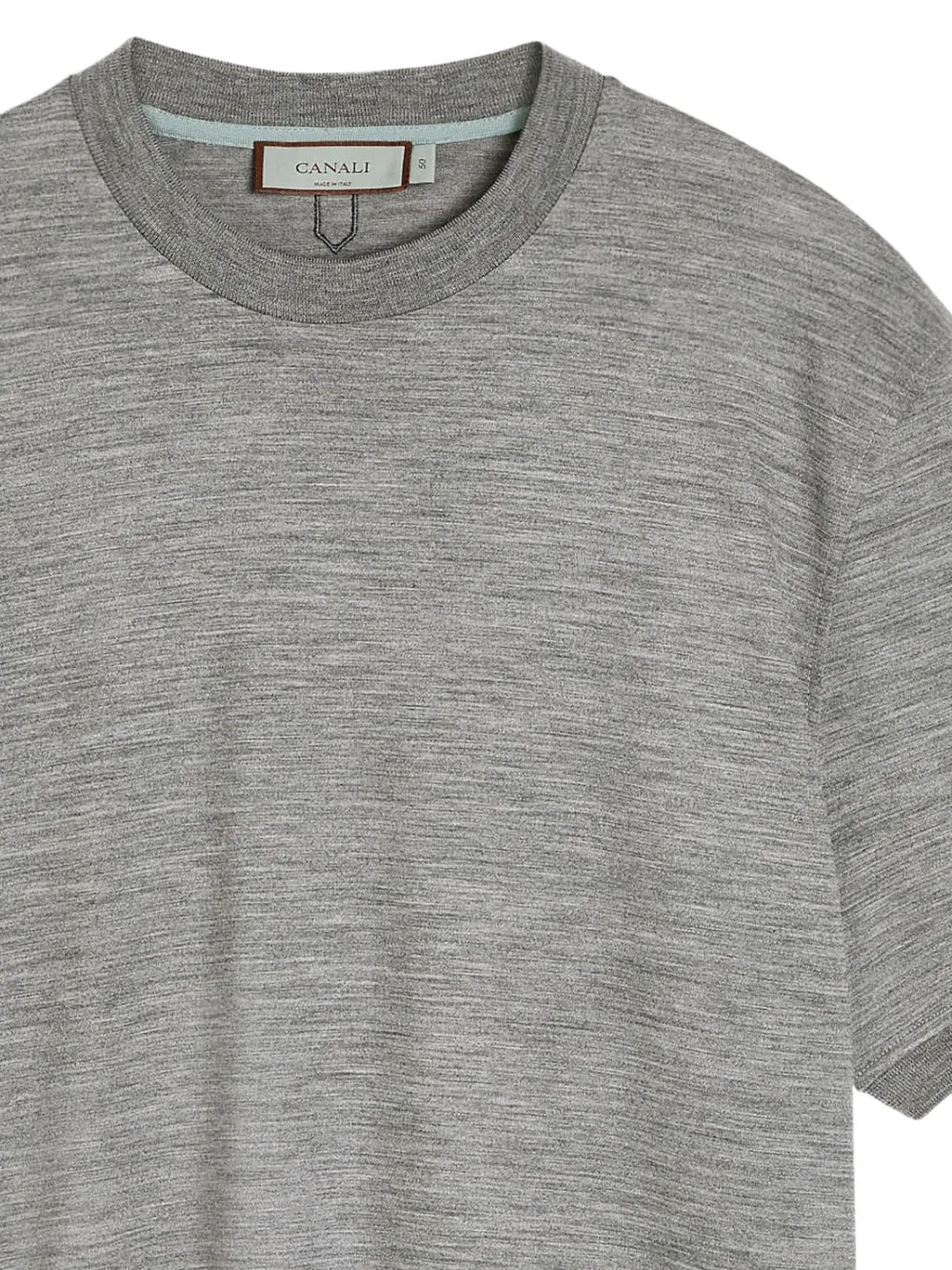 Canali Wollen T-shirt - Grijs