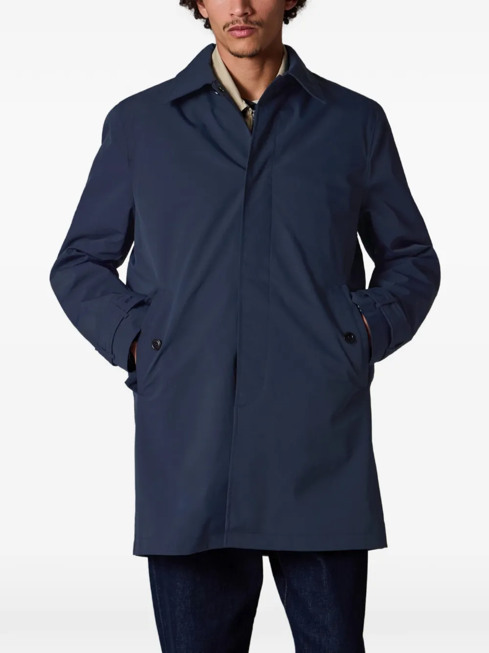 PS Paul Smith button-detail coat - Blu