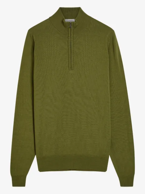 John Smedley zip-collar sweater