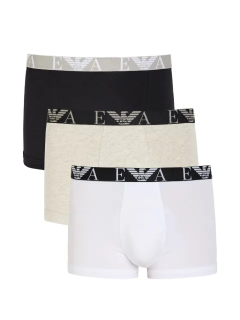 Emporio Armani monogram-logo briefs (set of three)