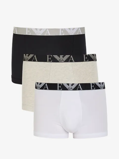Emporio Armani monogram-logo briefs (set of three)