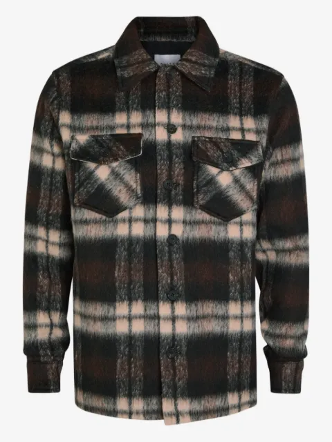 RAITH chest-pockets checked shirt jacket