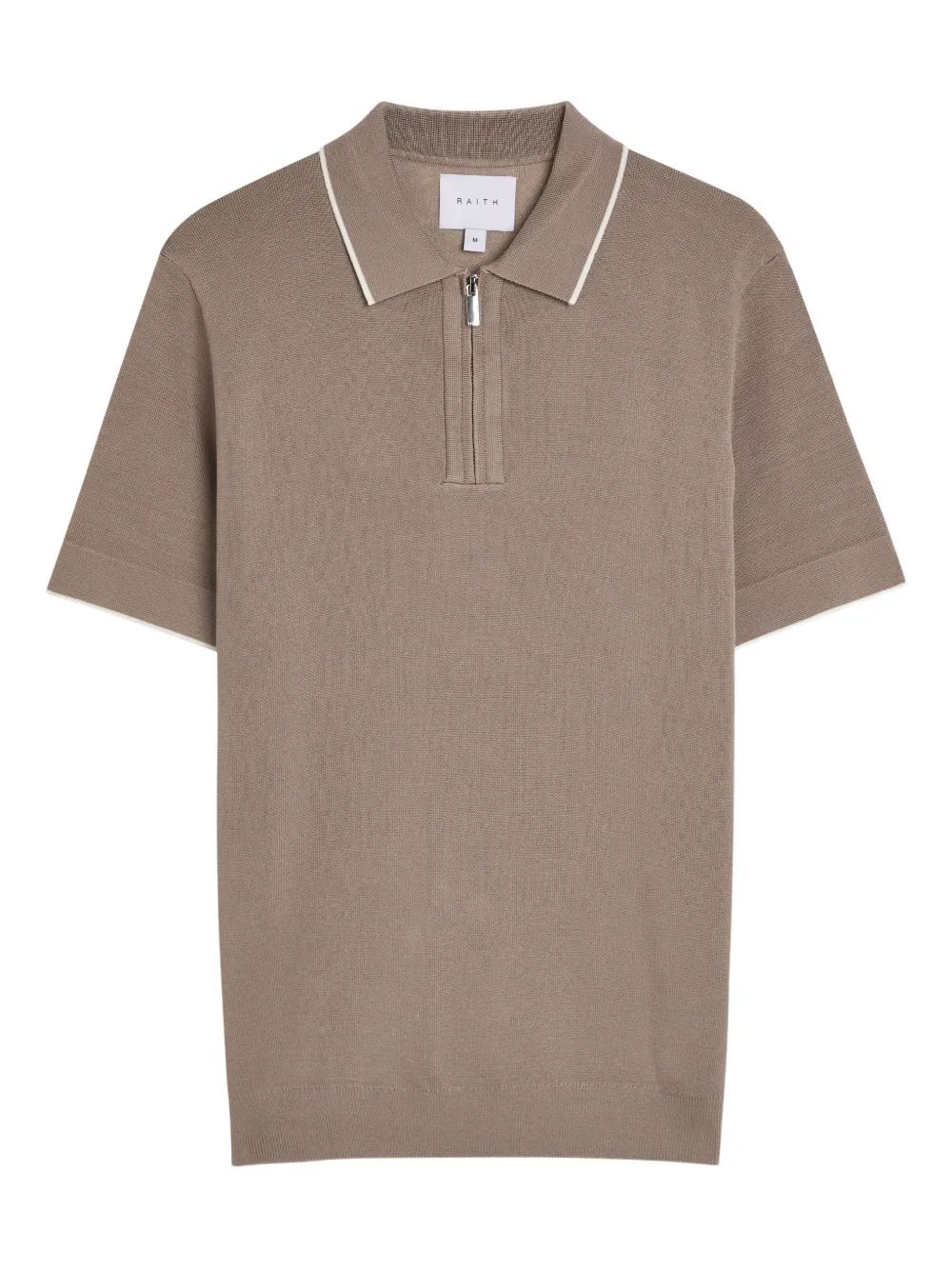 RAITH Henry half-zip polo shirt - Nude