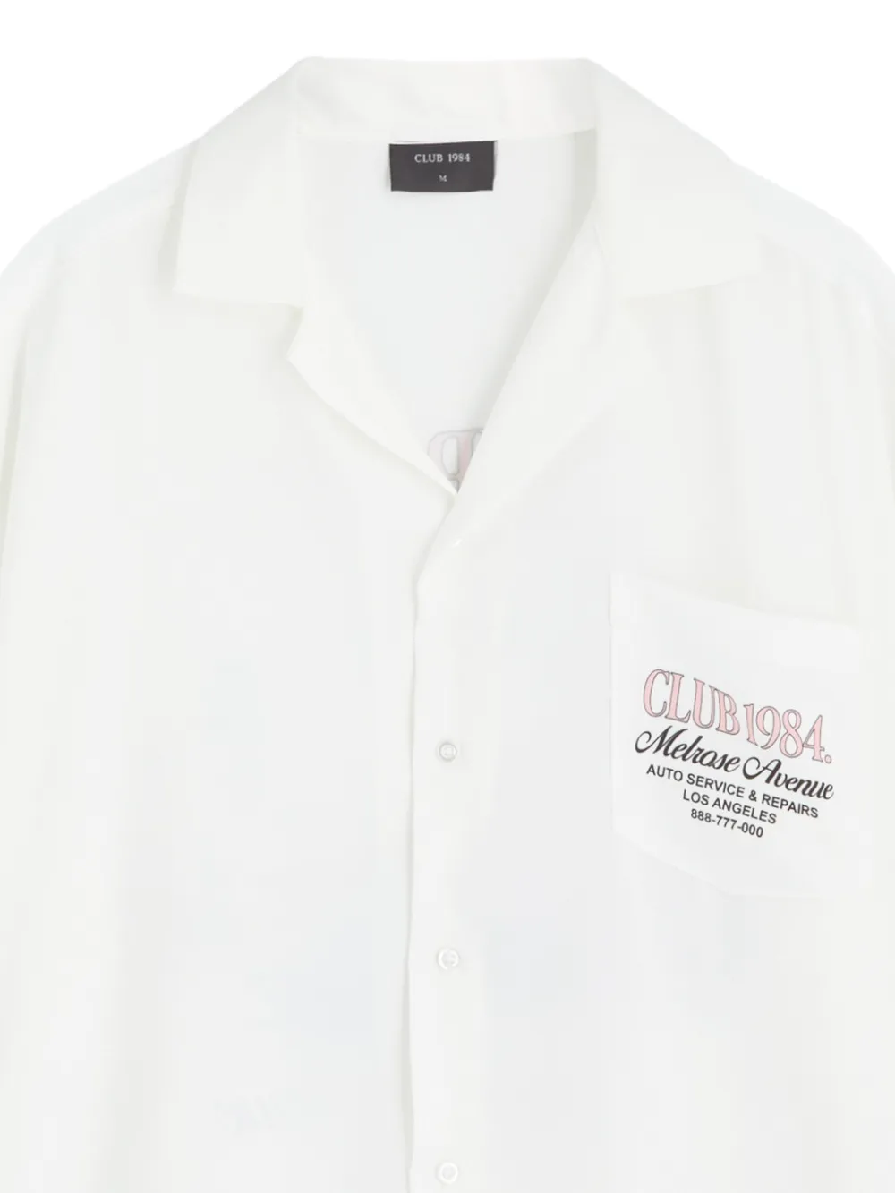 CLUB 1984 San Andreas overhemd met zak - Wit