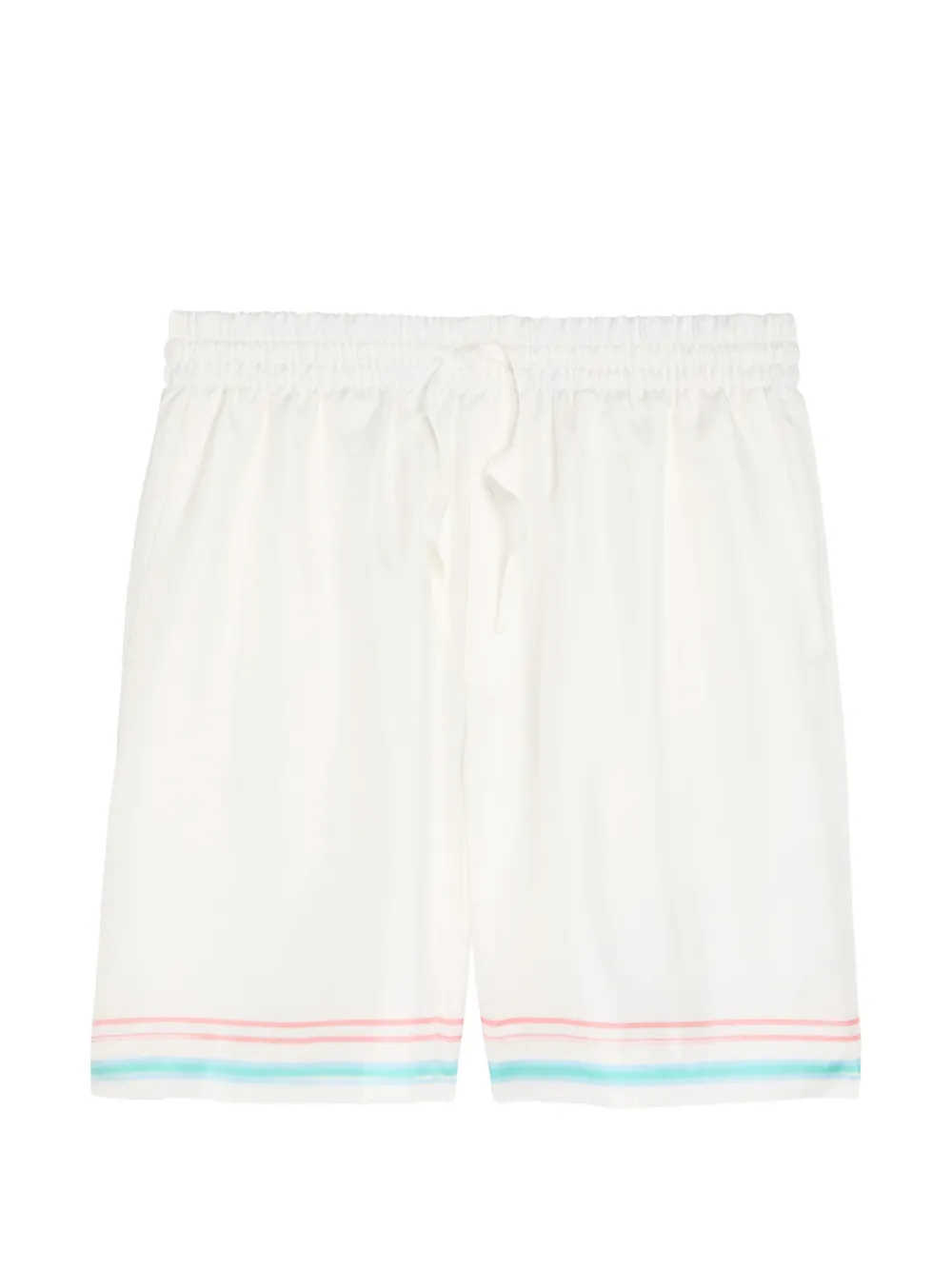 Casablanca drawstring striped shorts - Bianco
