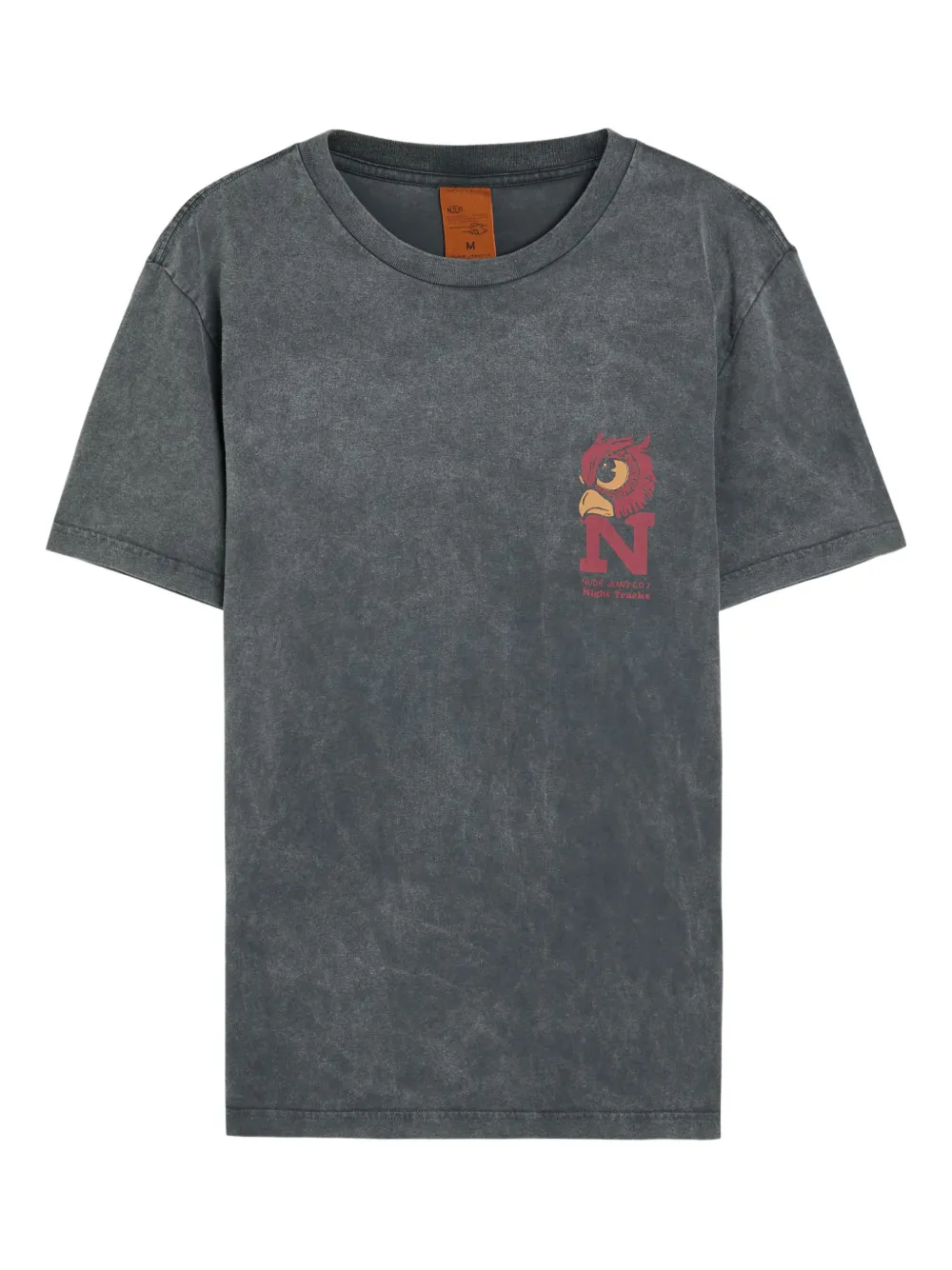 Nudie Jeans T-shirt Roy Night con stampa grafica - Grigio