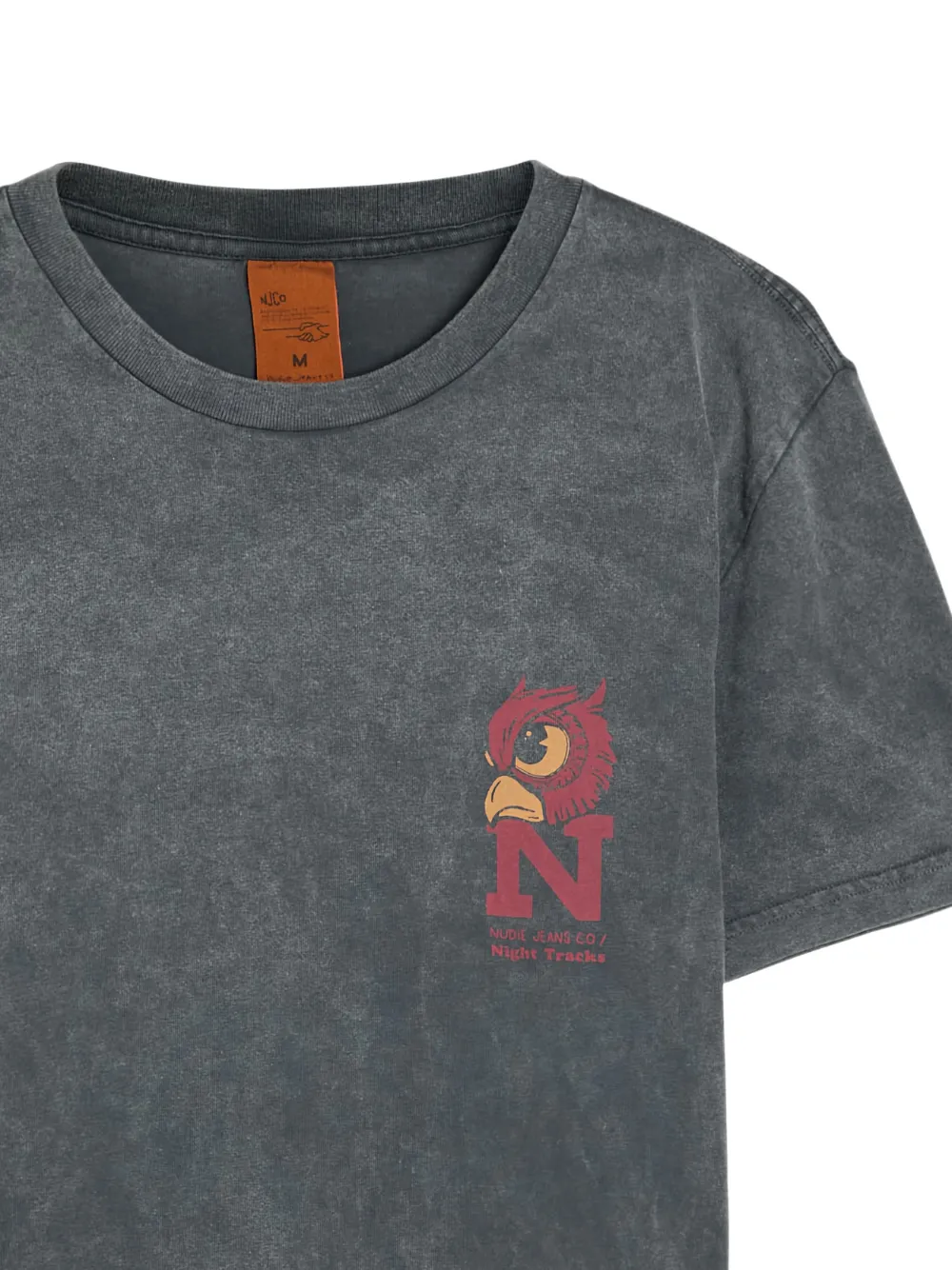 Nudie Jeans Roy Night T-shirt met print - Grijs