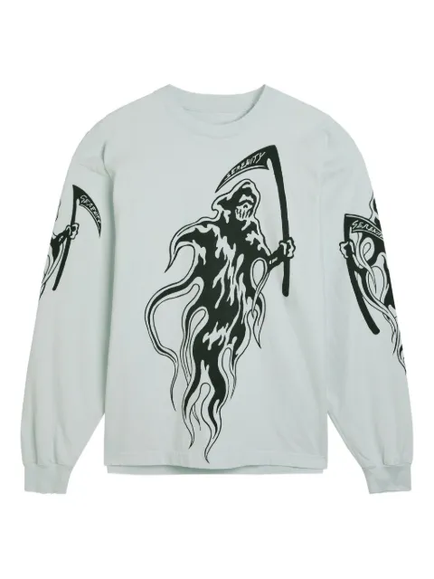Warren Lotas graphic-print long-sleeve top