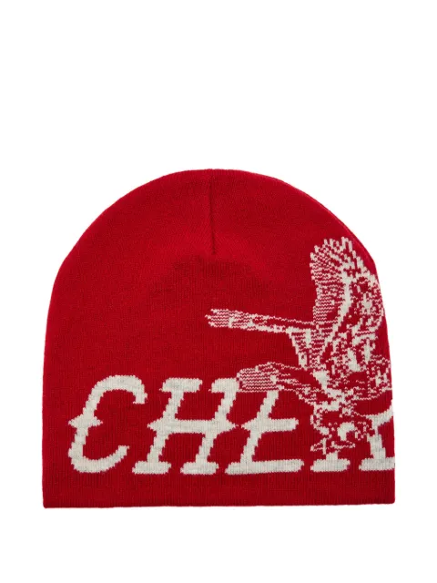 Cherry LA intarsia-logo beanie