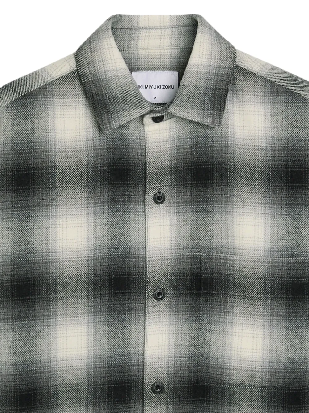 MKI Miyuki Zoku Geruit overhemd - Zwart