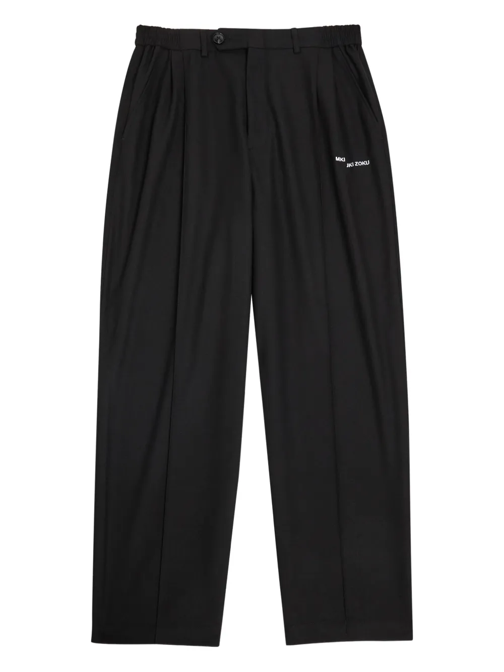 MKI Miyuki Zoku logo-embroidered wide-leg trousers - Schwarz