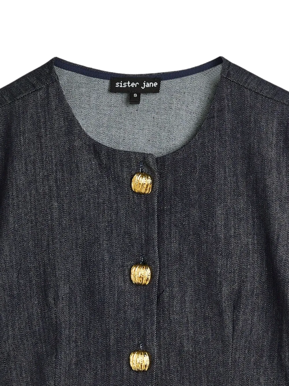 Curio Peplum Buttoned Blouse